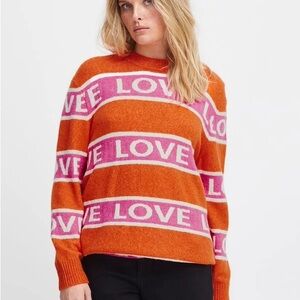 ICHI Motif Pullover Sweater